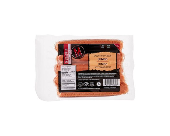 Saucisses de bœuf Jumbo kasher Mehadrin