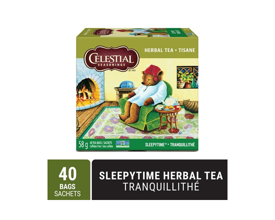 Celestial Seasonings Sleepytime Tisane Bien-Être, Tisane Sans Caféine - 40.00 Sachets de Thé