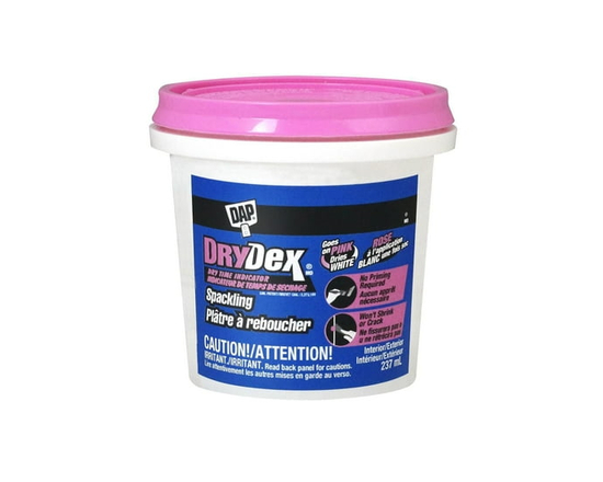 DAP DryDex Spackling with dry time indicator, 237ml, Pink - 237mL