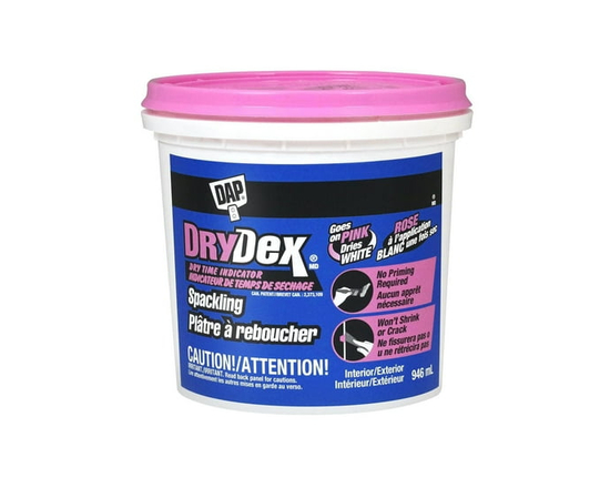 DAP DryDex Spackling with dry time indicator, 237ml, Pink - 946ml (Pink)
