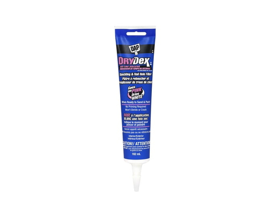 DAP DryDex Spackling with dry time indicator, 237ml, Pink, 1 Squeeze Tube - 9 inch