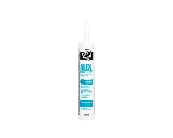 DAP Alex Fast Dry Caulking, 300ml, White - 11.5 in