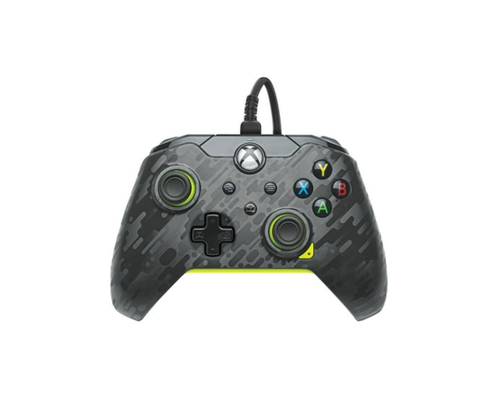 PDP Wired Controller: Electric Carbon For Xbox & Windows 10/11 - Headset