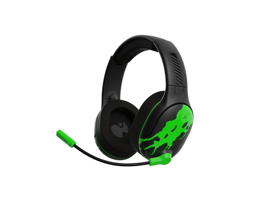 PDP AIRLITE GLOW Pro Wireless Headset: Jolt Green For Xbox Series X S, Xbox One, and Windows 10/11 PC