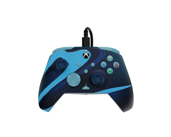 PDP REMATCH GLOW Advanced Wired Controller: Blue Tide - Xbox Series X S, Xbox One, & Windows 10/11