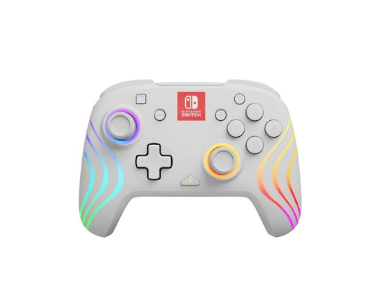 PDP Afterglow™ Wave Wireless Controller: White - Nintendo Switch, & Nintendo Switch - OLED Model