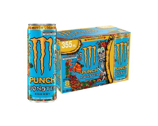 Monster Energy Juice Mango Loco Cans 8x355ml - 355 mL
