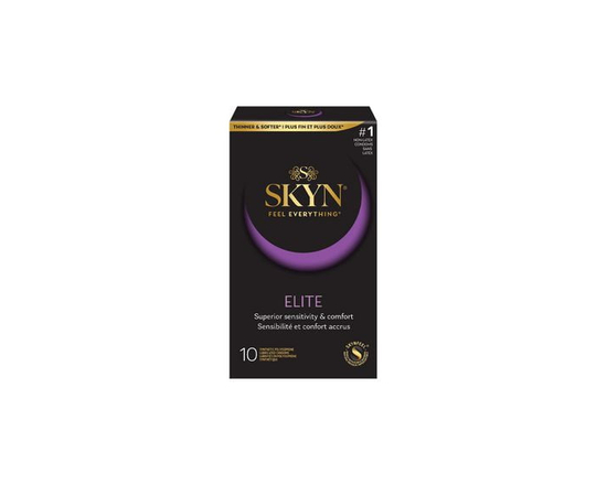 SKYN Elite Non-Latex Lubricated Condoms, 10 Count