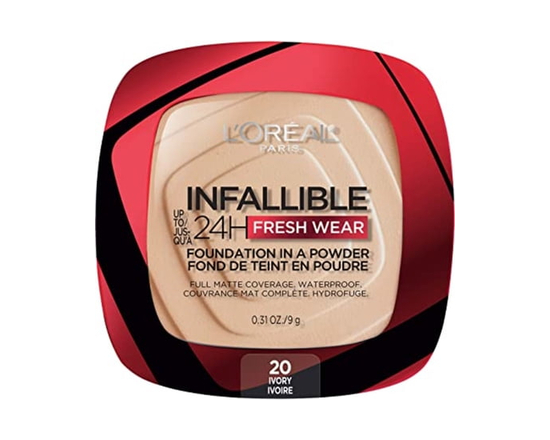 L'Oréal Paris Infallible 24H Fresh Wear Foundation in a Powder - 9 g - 0.32 oz | 0.02 lb (Ivory 10)