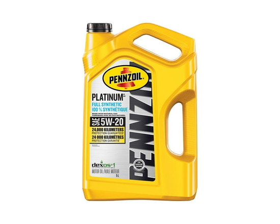 Pennzoil Platinum Synthetic 5W20 Motor Oil 5L - 5