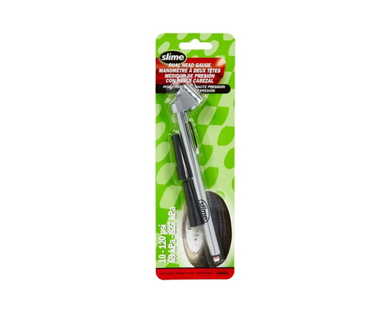 Slime Dual Head Pencil Tire Pressure Gauge with Valve Extenders - 1