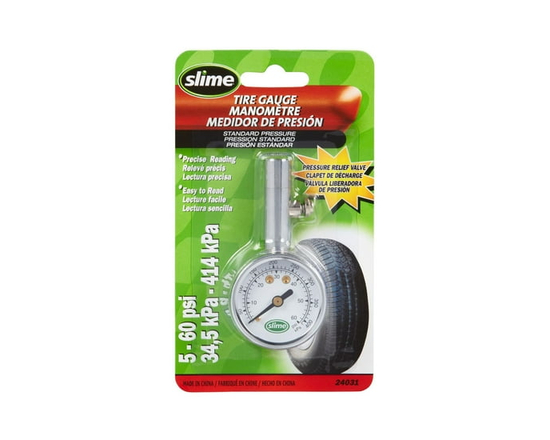 Slime 5-60 PSI Dial Tire Pressure Gauge - 1