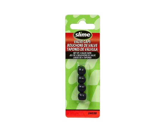 Slime Black Valve Caps - 1