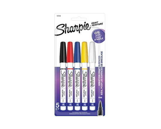 Sharpie Oil-Based Paint Markers, Fine Point, Assorted Colours