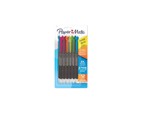 Paper Mate Mechanical Pencils, Write Bros. Classic #2 Pencil, Great for Standardized Testing, 0.7 mm, 12 Count