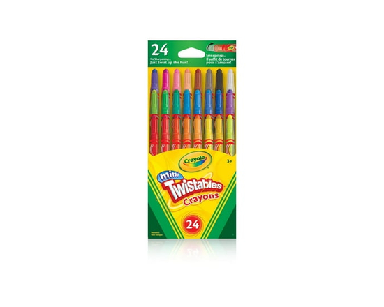 Crayola Mini Twistables Crayons, 24 Count - As shown