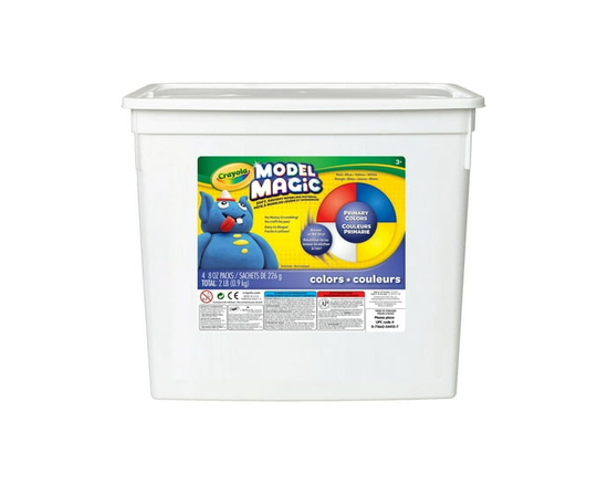Crayola Model Magic 2lb Resealable Storage Container, Primary Colours - S