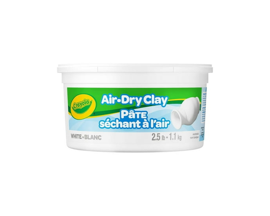 Crayola Air-Dry Clay, White - One Size