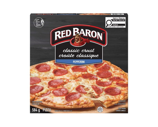 Pizza congelée Red Baron Pepperoni Classic Crust, 584 g - 597GR