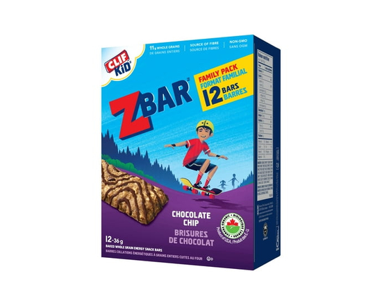 CLIF KID ZBAR, Collation Énergétique Biologique Bars, Brisures de Chocolat - 36 g