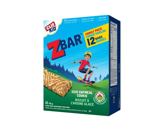 CLIF Enfant ZBAR, Collation Énergétique Biologique Bars, Biscuit à l'Avoine Glacé - 36 g