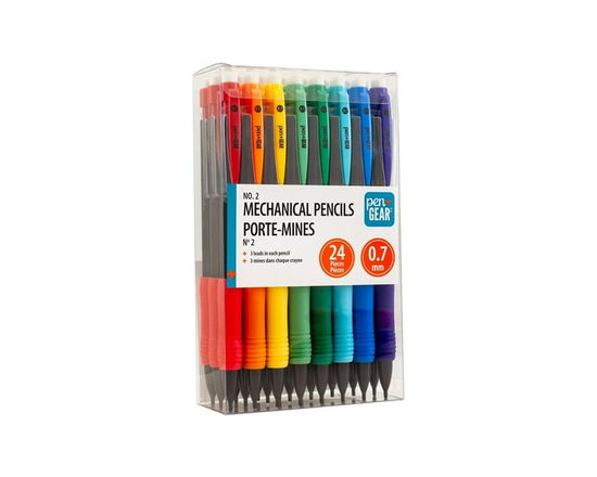 Crayons mécaniques Pen+Gear No. 2, 0,7 mm, lot de 24