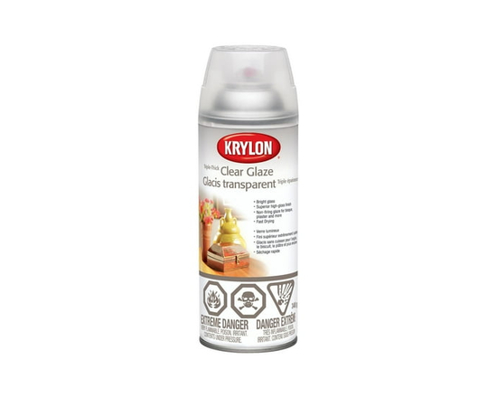 Krylon Triple-Thick Crystal Clear Glaze, Clear, 340 g - 340 g