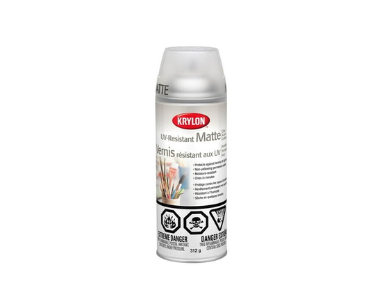 Krylon UV-Resistant Clear Coating, Matte, Clear, 312 g - 312 g