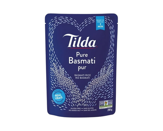 Tilda Pure Steamed Basmati Rice - 250 g