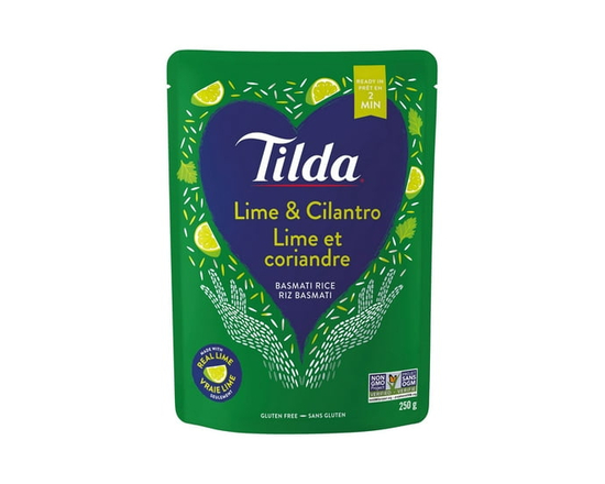 Tilda Lime & Cilantro Steamed Basmati Rice - 250 g