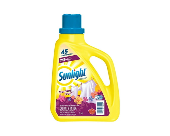 Sunlight frais du matin, détergent à lessive liquide concentré, 1,84 l, 45 brassées - 1,84 L