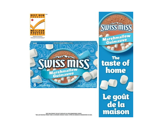 Swiss Miss ™ Hot Chocolate Mix, Marshmallow Rich, Preservative-free & Easy-to-Prepare 313g (8 x 39g). - 313g