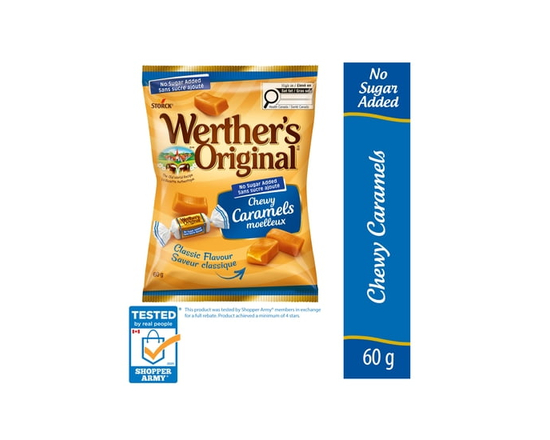 Bonbons au caramel crémeux sans sucre ajouté Werther’s Original - 60 g