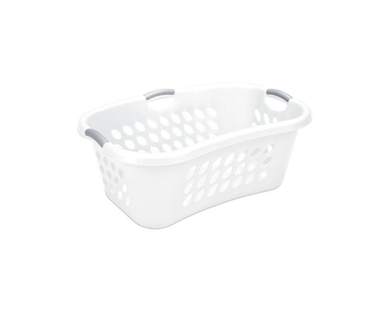 Sterilite 70L Hip Hold Laundry Basket- white