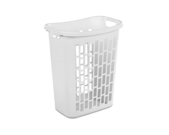 Sterilite Rectangular Open Hamper, White