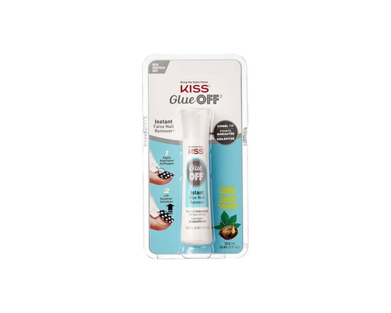 KISS Glue Off - Instant False Nail Remover - 0.45 Fl Oz (Pack of 1) (Clear)