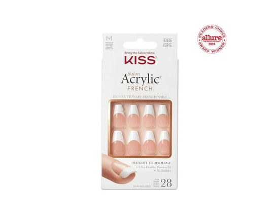 KISS Salon Acrylic - Ongles Artificiels, Moyens - 31 pcs (Je t'aime)