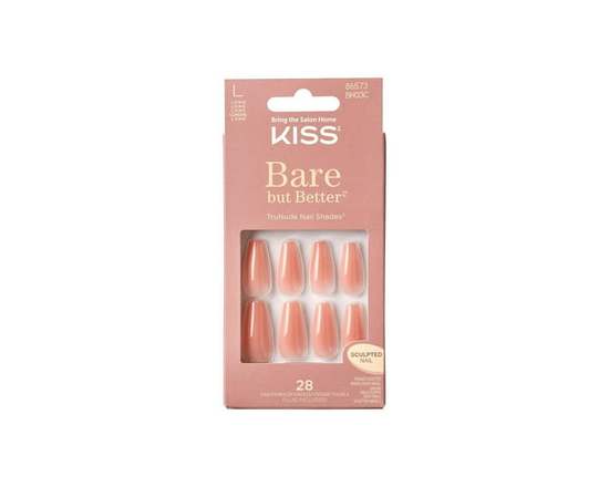KISS Bare but Better Ongles - Faux Ongle, Court - 31 pcs (Lueur Nue)