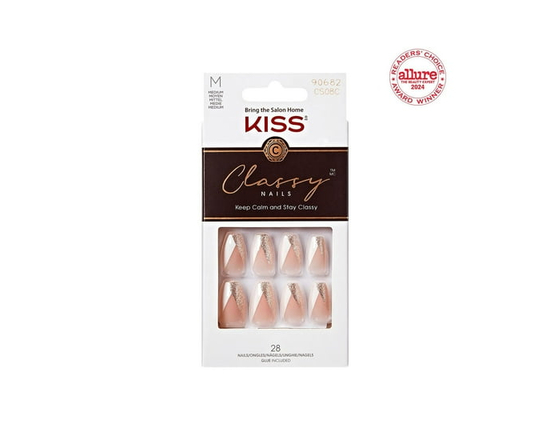 KISS Classy - Ongles Artificiels, Moyen - M (Le patron)