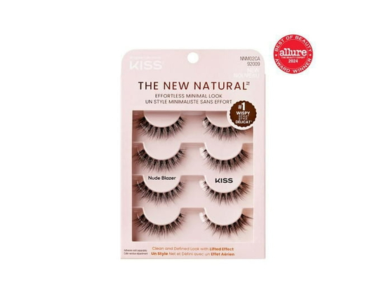 KISS The New Natural, False Eyelashes, Nude Blazer, Multipack, 4 Pairs.