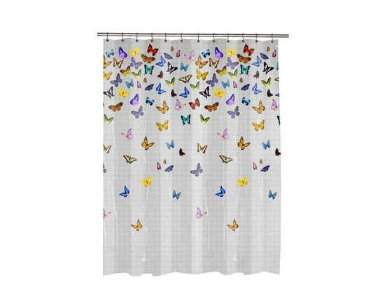 Flutterby PEVA Shower Curtain - 70 in x 72 in