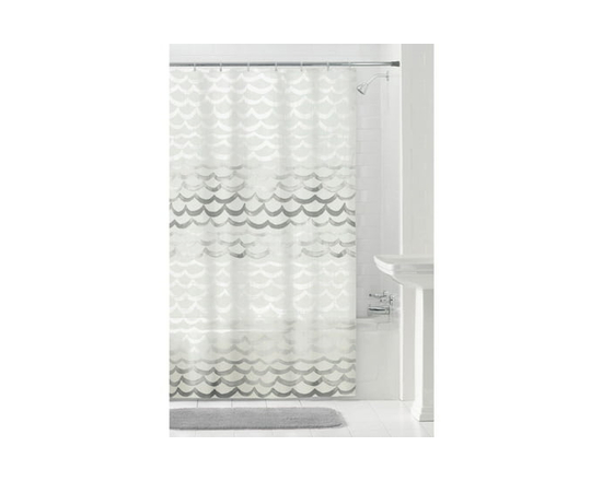 Mainstays Oasis Waterproof PEVA Shower Curtain, 70" x 72", White - 70 in x 72 in (Grey)