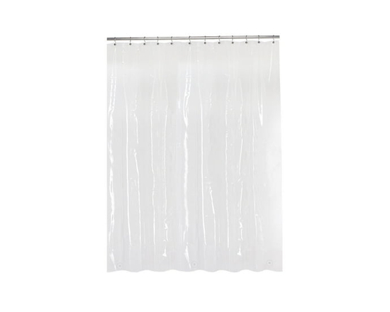 Doublure de douche en PEVA légère et imperméable Mainstays, 178 x 183 cm, givrée - 178 cm (Clair)