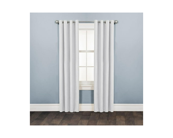 Mainstays Faux Suede Light-Filtering Grommet Window Curtain Panel, 54" x 84", Sage Green, 1 Panel - 84" (White)