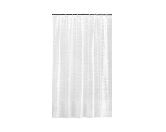MAINSTAYS Peva The Sea Shower Curtain Or Liner, 70 Inches X 72 Inches, Grey - 70 in x 72 in (Horizontal White Stripe)