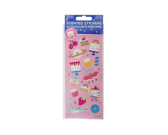 30CT Cake Scratch & Sniff Scented Stickers