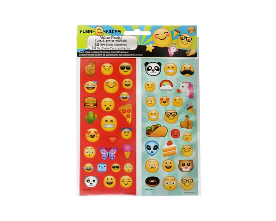 Fun-e-Faces 300Ct Sticker Value Pack
