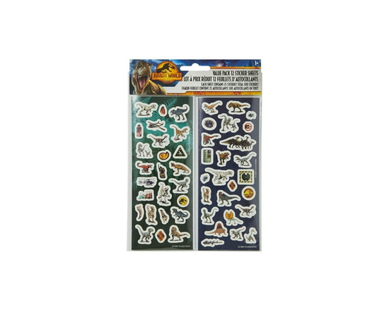 Autocollants Jurassic World Value Pack, 300 Autocollants