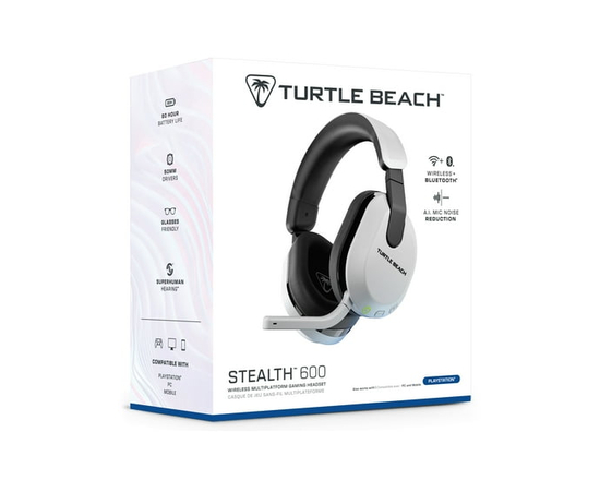Turtle Beach® Stealth™ 600 – White for PS5™, PS4™, PC, & Bluetooth® Equipped Mobile Devices