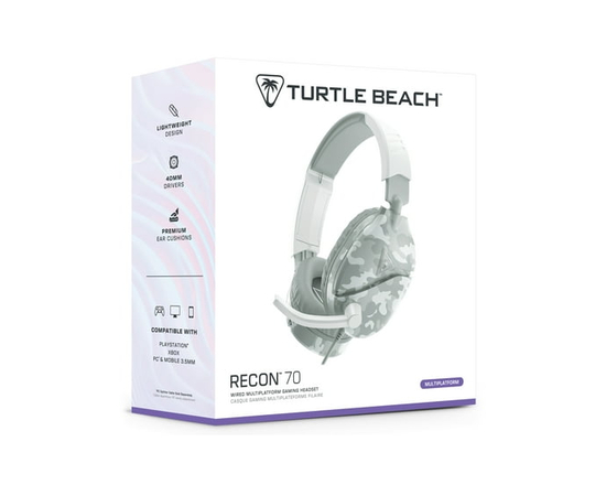 Turtle Beach® Recon 70 Arctic Camo Gaming Headset Xbox One & Xbox Series X S PS4™ Pro, PS4™ & PS5™ Mobile